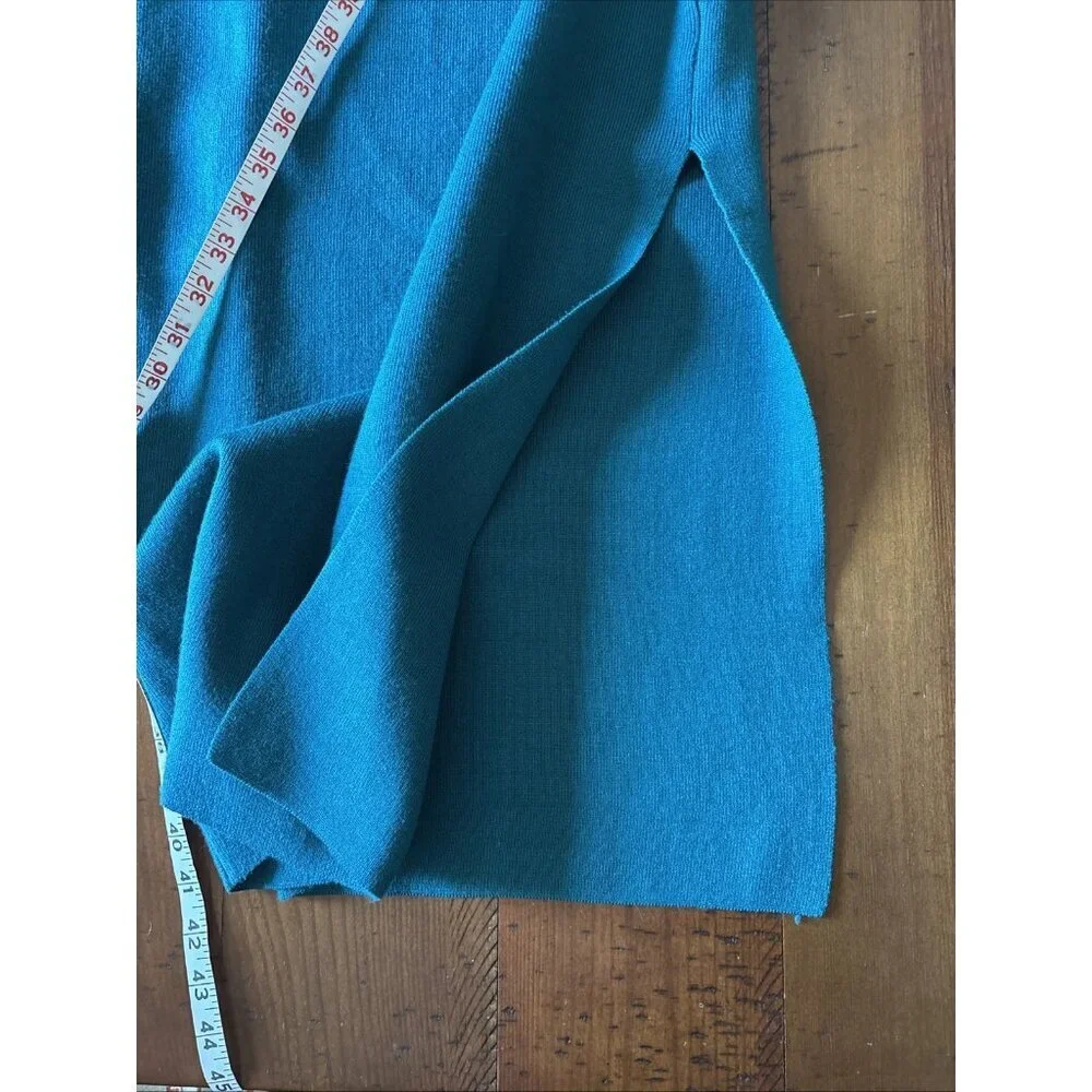 Willow & Wind Teal Knit Dress Size Large Fitted NWT - Picture 6 of 7